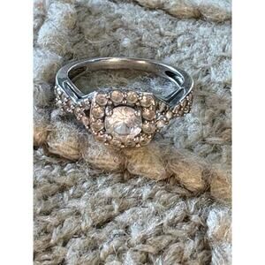 SUN sterling silver 925 cubic zirconia ring